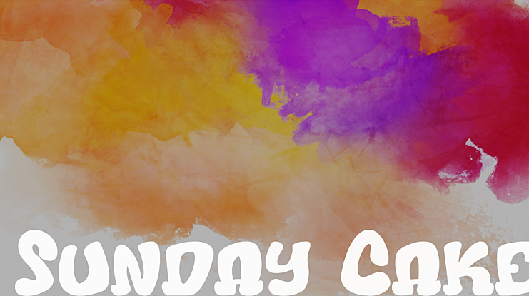 Sunday Cake Font