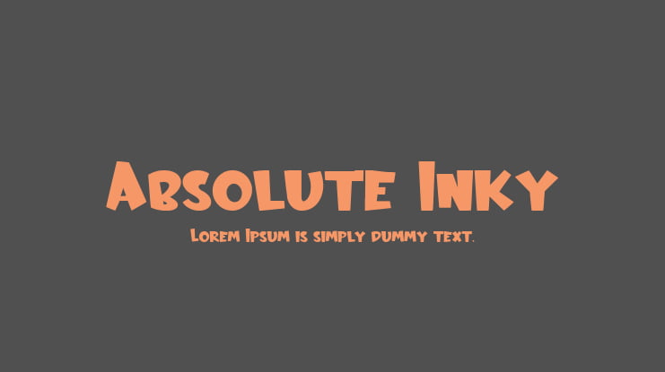 Absolute Inky Font