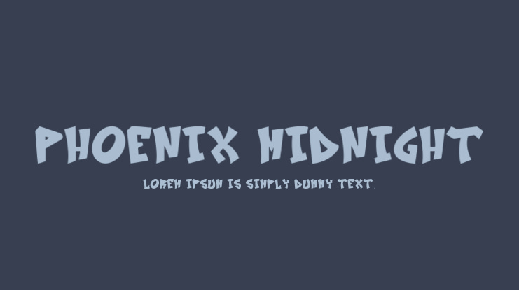 Phoenix Midnight Font