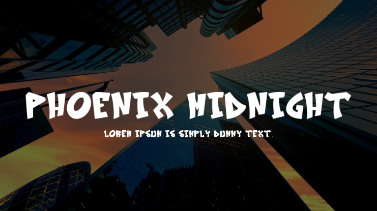 Phoenix Midnight Font