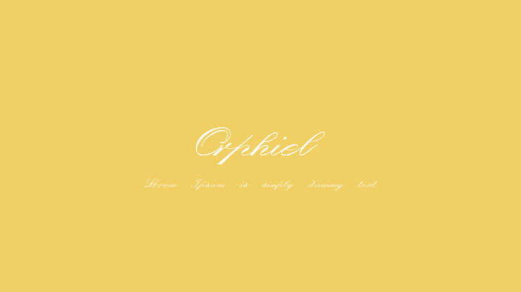 Orphiel Font