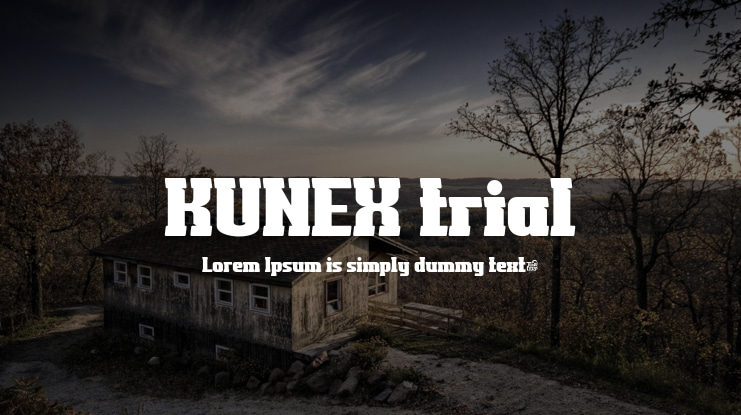 KUNEX trial Font Family