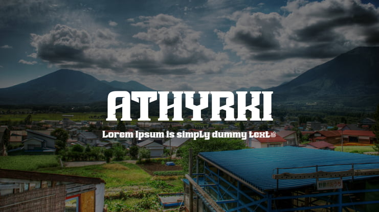 ATHYRKI Font Family