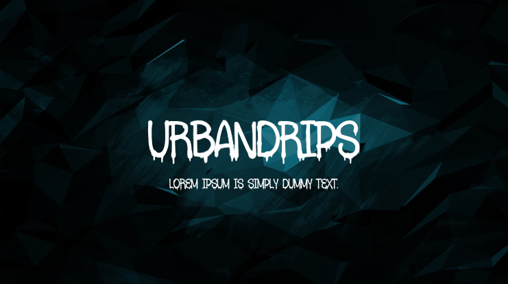 Urbandrips Font