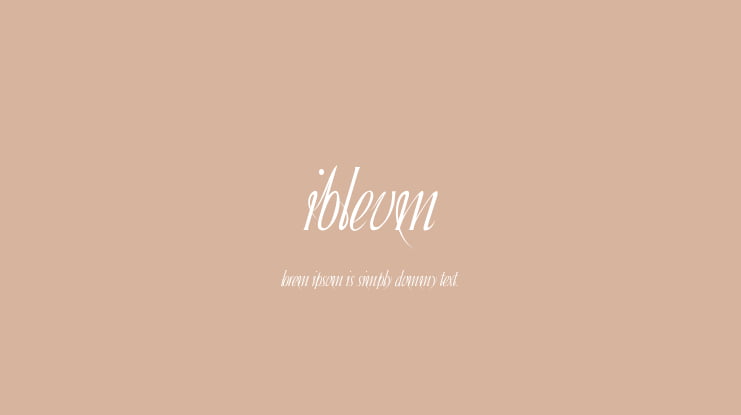 Ibleum Font