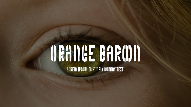 Orange Baroon Font