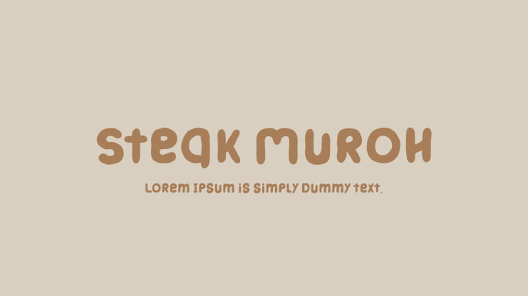 Steak Muroh Font