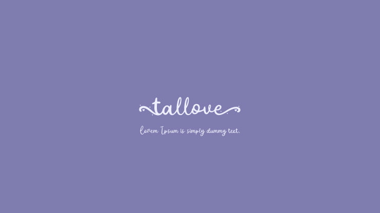 Tallove Font