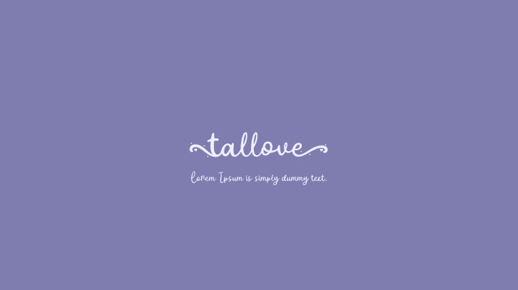 Tallove Font