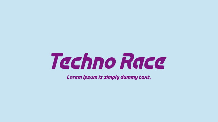 Techno Race Font