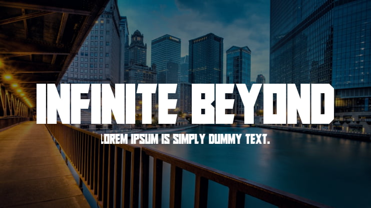Infinite Beyond Font Family