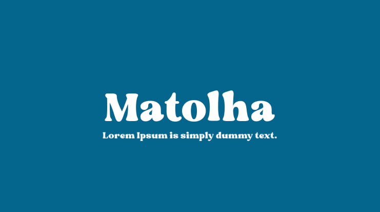 Matolha Font