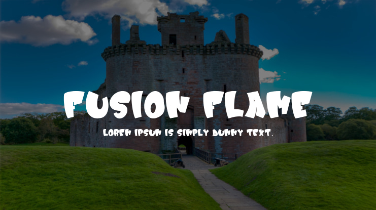 Fusion Flame Font