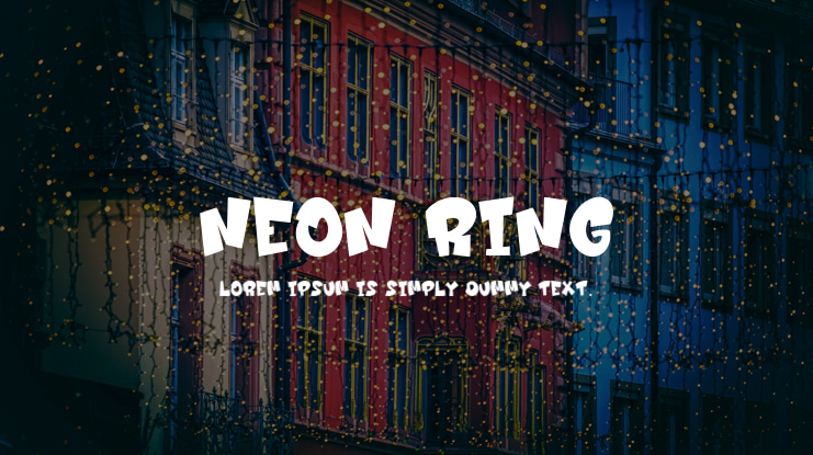 Neon Ring Font