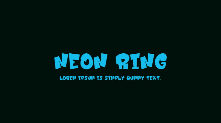Neon Ring Font