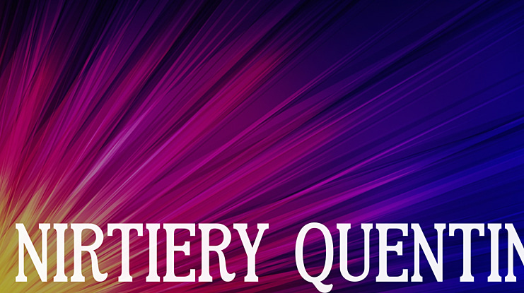 NIRTIERY QUENTIN Font