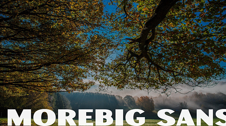 Morebig Sans Font