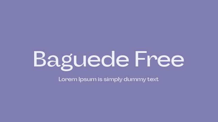 Baguede Free Font Family