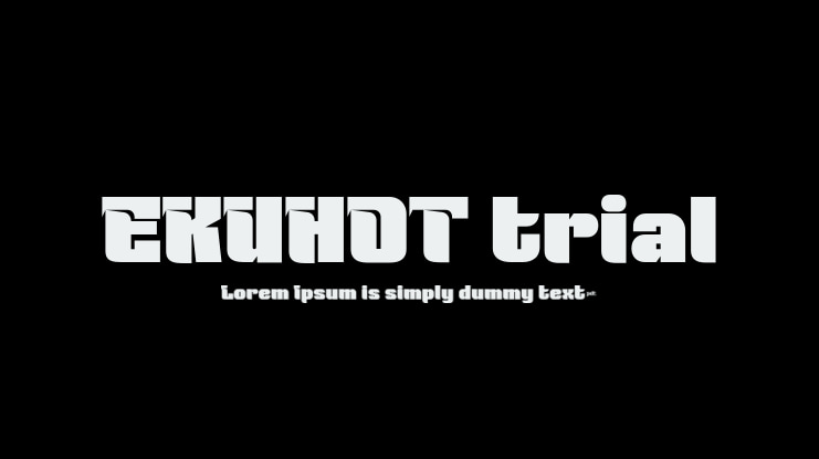 EKUHOT trial Font Family