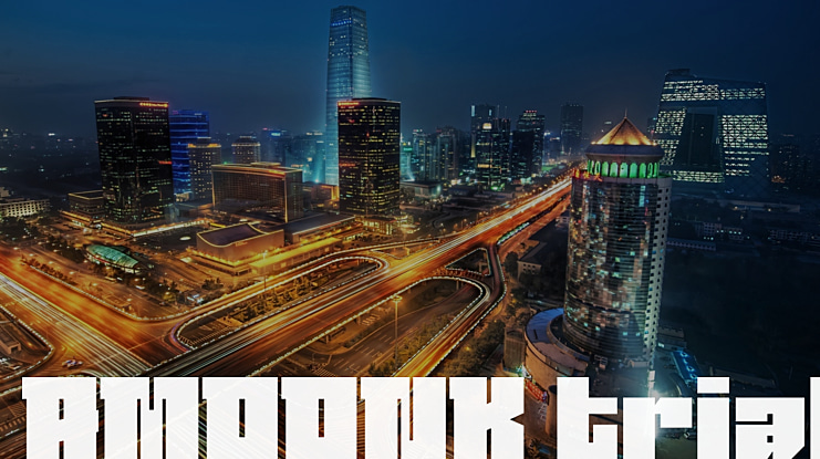 AMOONK trial Font Family