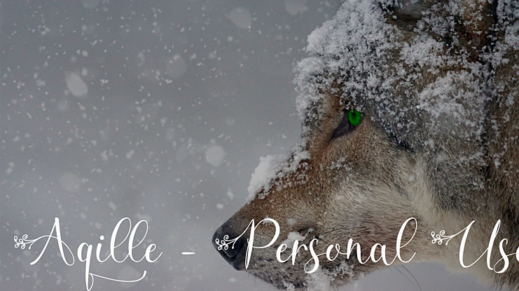 Aqille - Personal Use Font