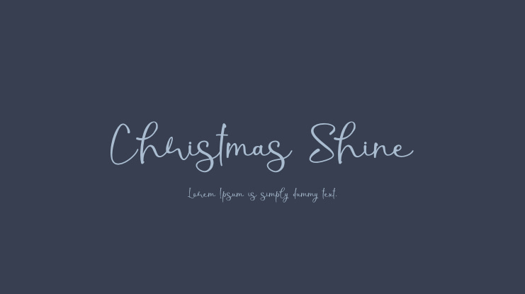 Christmas Shine Font Family