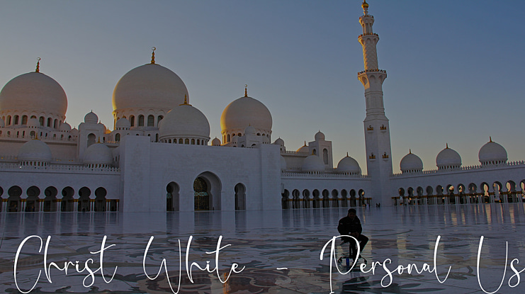 Christ White - Personal Use Font