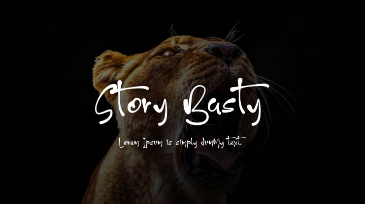 Story Basty Font