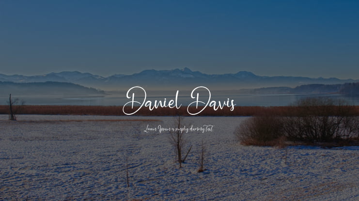 Daniel Davis Font