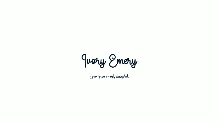 Ivory Emery Font