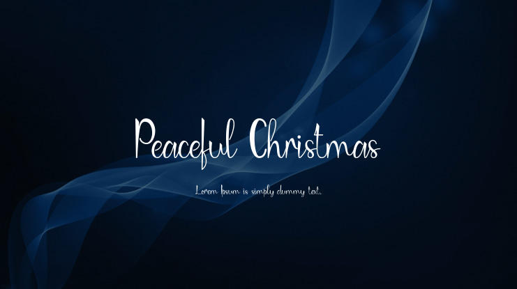 Peaceful Christmas Font