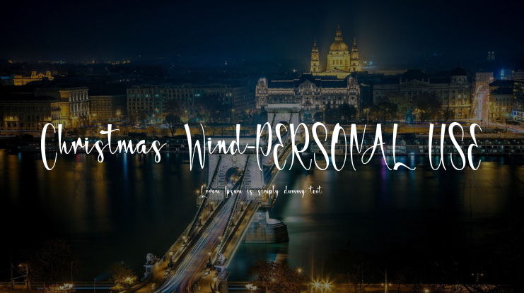 Christmas Wind-PERSONAL USE Font