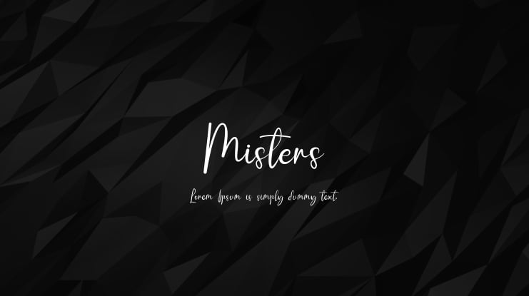 Misters Font