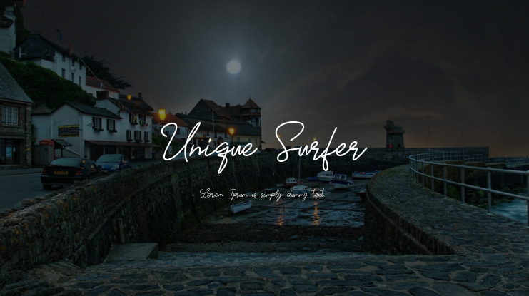 Unique Surfer Font
