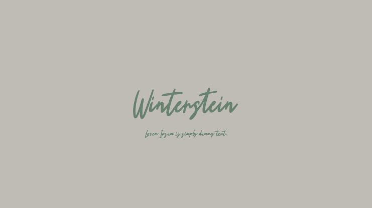 Winterstein Font