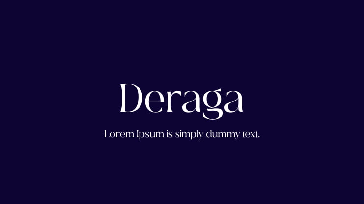 Deraga Font Family