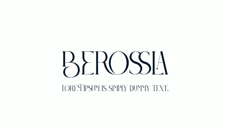 Berossla Font Family