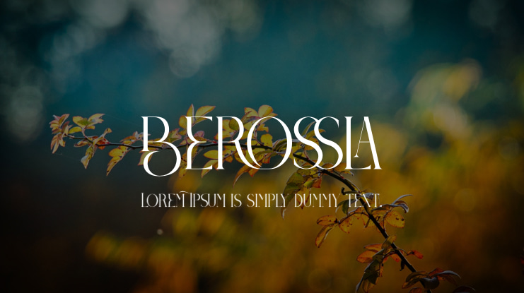 Berossla Font Family