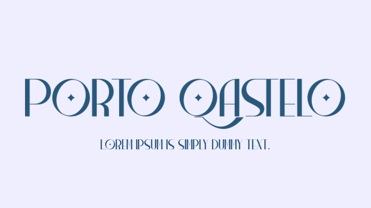 Porto Qastelo Font Family