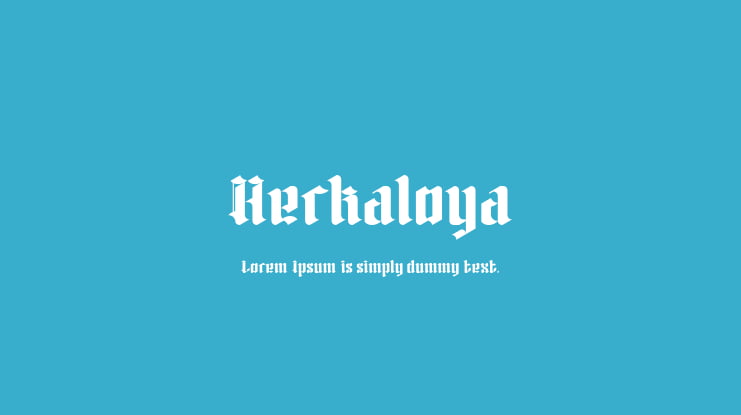 Herkaloya Font