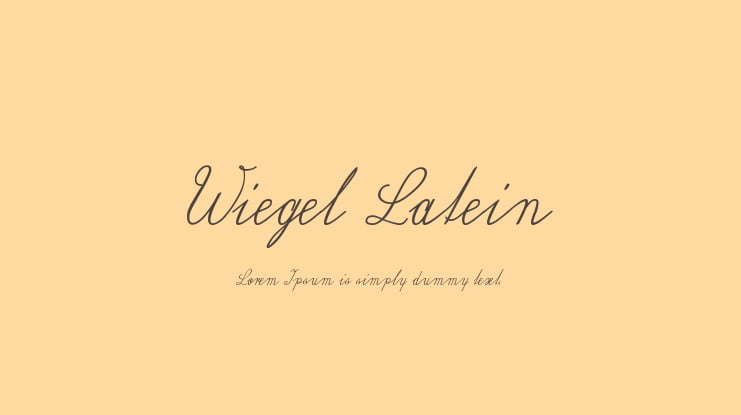 Wiegel Latein Font Family