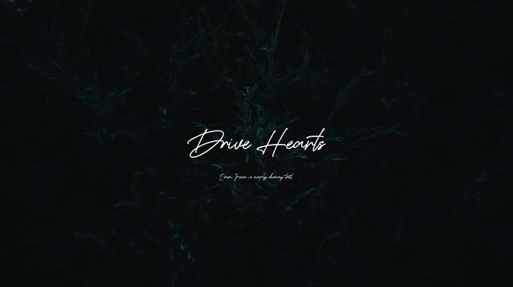 Drive Hearts Font