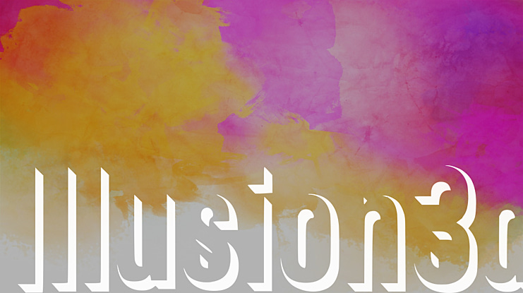 Illusion3d Font Family