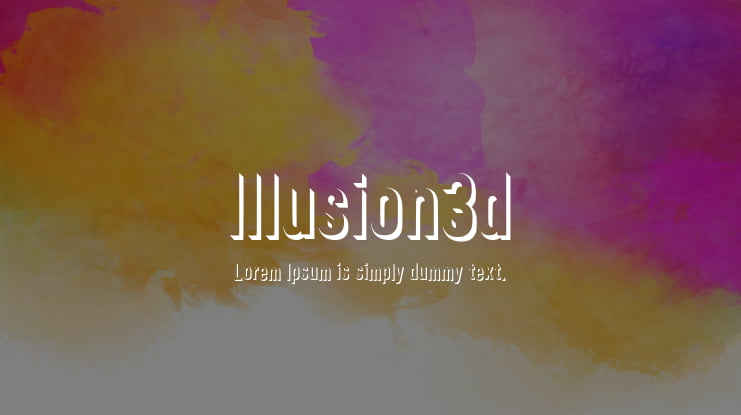 Illusion3d Font Family