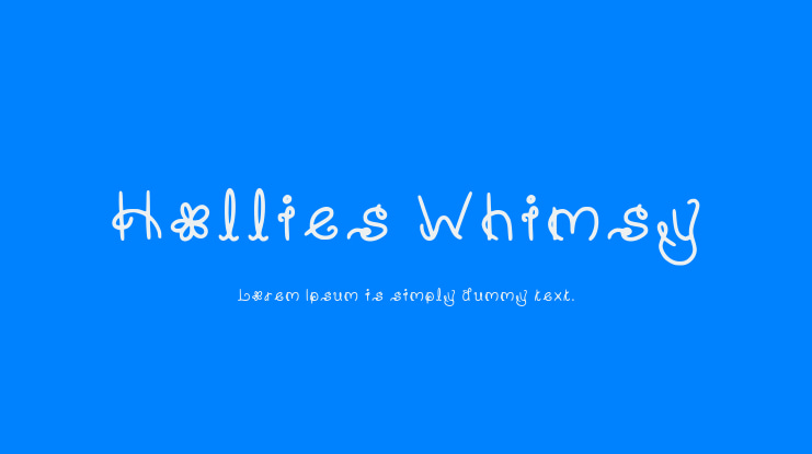 Hollies Whimsy Font