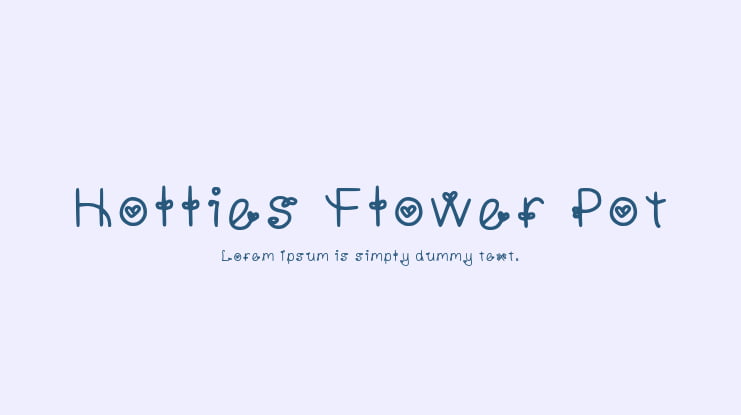 Hollies Flower Pot Font