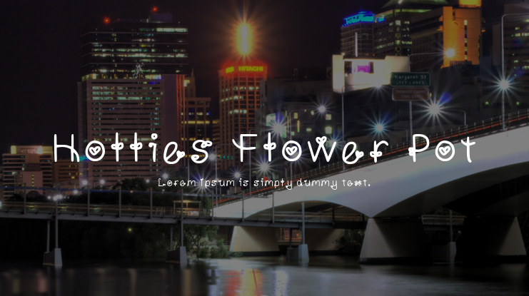 Hollies Flower Pot Font