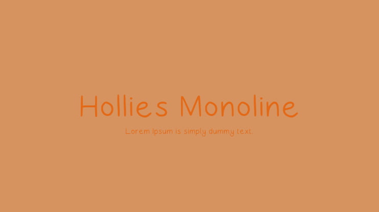 Hollies Monoline Font