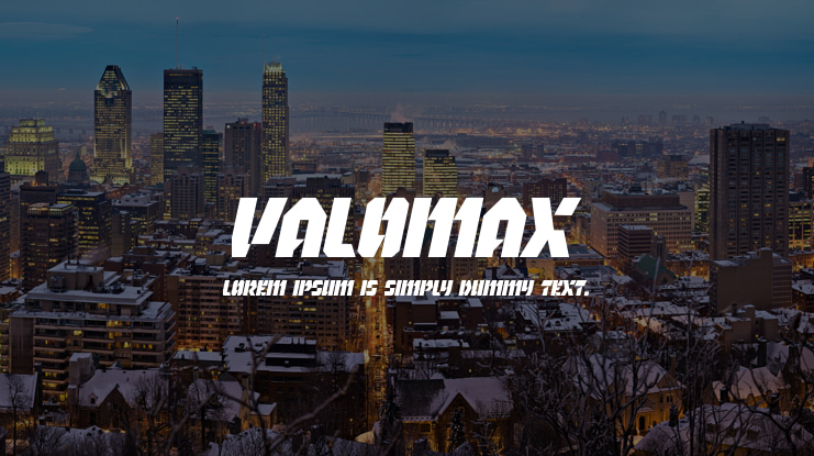 Valomax Font