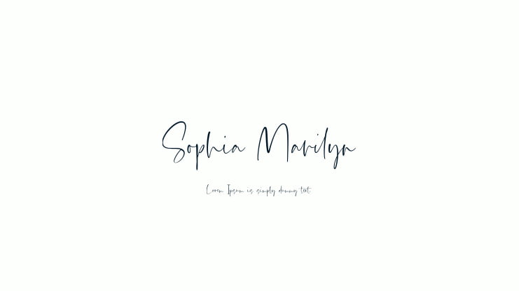 Sophia Marilyn Font